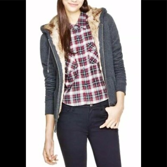 Aritzia TNA Faux Fur Lined Pacific Hoodie - Picture 1 of 4